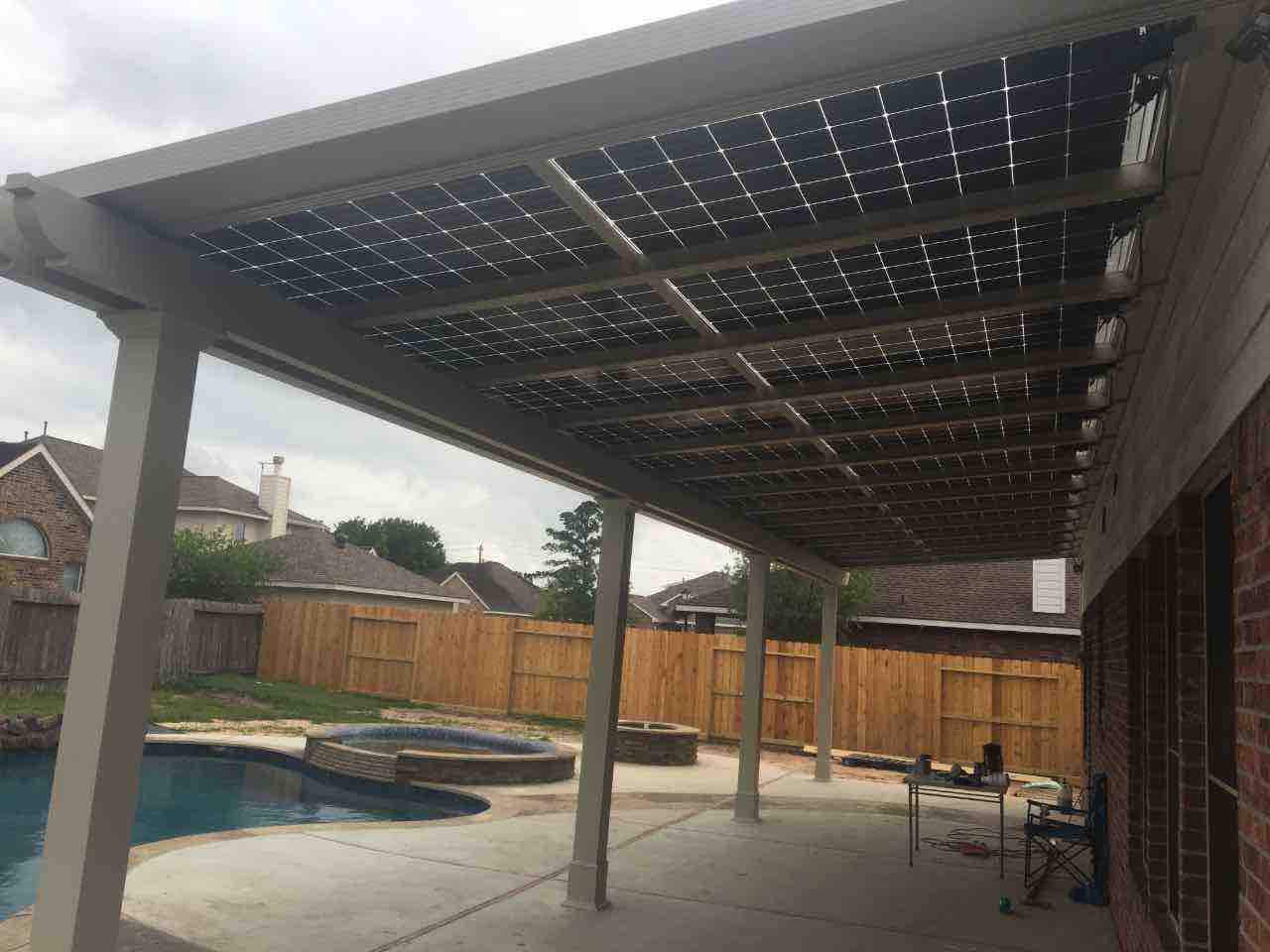 26-Solar Panels 10 KW Solar System on Solar Patio Cover